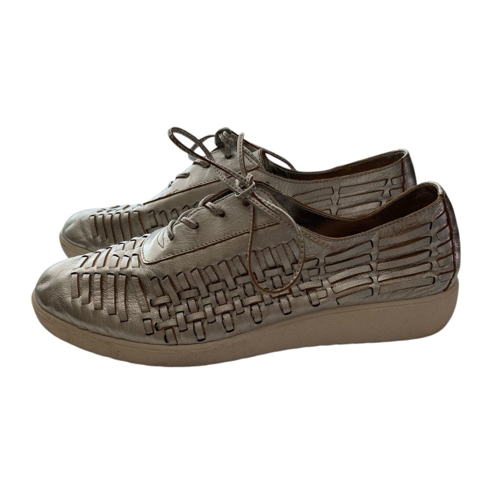 Antonio Melani Silver Woven Sneakers